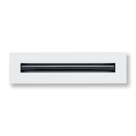 12"x 2" Aluminum Linear Slot Diffuser, Modern AC Vent Cover for Sidewall, Ceiling, Floor | Out. Dim.: 13-5/8"X 3-5/6"