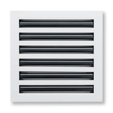 12"x 12" Aluminum Linear Slot Diffuser, Modern AC Vent Cover for Sidewall, Ceiling, Floor | Out. Dim.: 13-5/8"X 13-5/6"