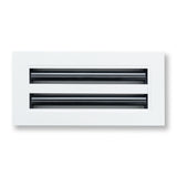 10"x 4" Aluminum Linear Slot Diffuser, Modern AC Vent Cover for Sidewall, Ceiling, Floor | Out. Dim.: 11-5/8"X 5-5/6"