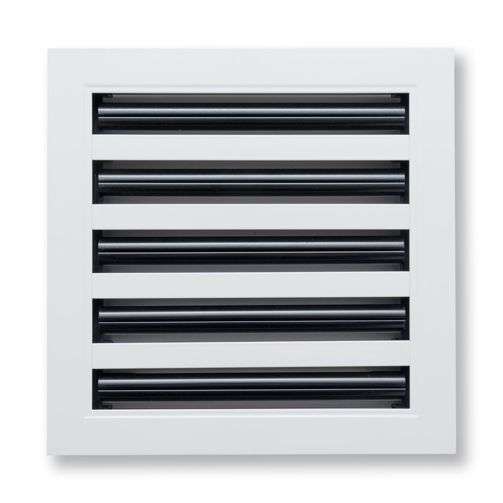 10"x 10" Aluminum Linear Slot Diffuser, Modern AC Vent Cover for Sidewall, Ceiling, Floor | Out. Dim.: 11-5/8"X 11-5/6"