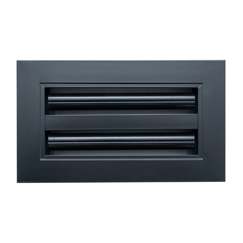 8"x 4" Aluminum Linear Slot Diffuser, Modern AC Vent Cover for Sidewall, Ceiling, Floor | Out. Dim.: 9-5/8"X 5-5/6"