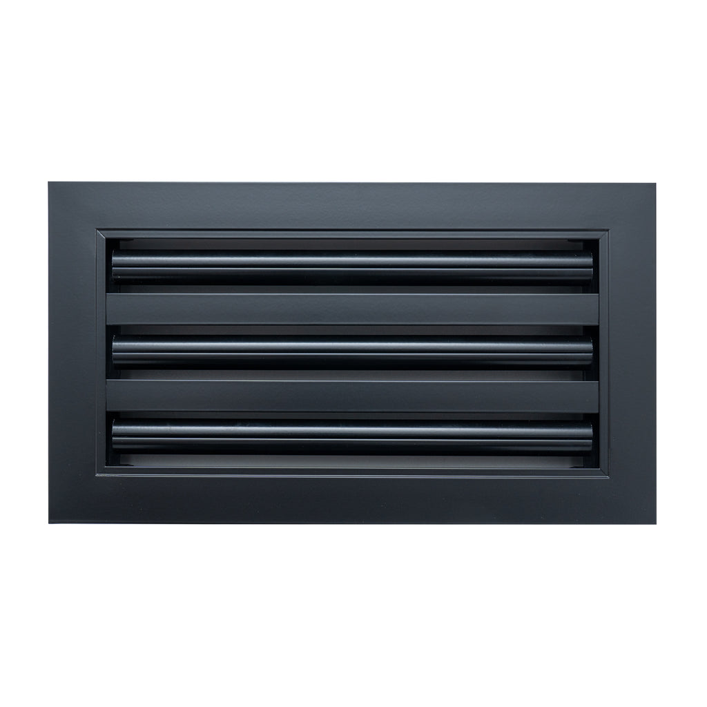 12"x 6" Aluminum Linear Slot Diffuser, Modern AC Vent Cover for Sidewall, Ceiling, Floor | Out. Dim.: 13-5/8"X 7-5/6"