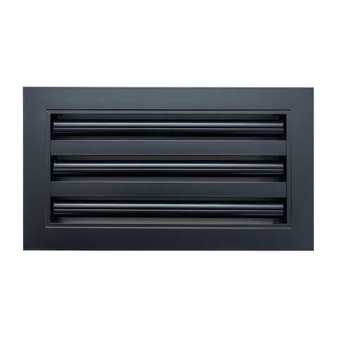 12"x 6" Aluminum Linear Slot Diffuser, Modern AC Vent Cover for Sidewall, Ceiling, Floor | Out. Dim.: 13-5/8"X 7-5/6"