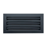 14"x 6" Aluminum Linear Slot Diffuser, Modern AC Vent Cover for Sidewall, Ceiling, Floor | Out. Dim.: 15-5/8"X 7-5/6"