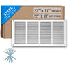Handua Steel Return Air Grille | Vent Cover Grill for Sidewall and Ceiling, White