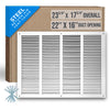 Handua Steel Return Air Grille | Vent Cover Grill for Sidewall and Ceiling, White