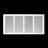 Steel Return Air Grille – HVAC Cold Air Intake Vent Cover, White | Out. Dim.: 23-3/4"W X 11-3/4"H