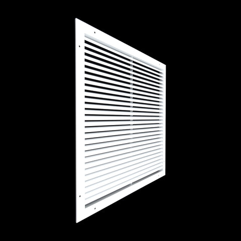 22"x22" Premium Aluminum Return Air Grille – Rust-Free HVAC Vent Cover for Wall & Ceiling | White | Out. Dim.: 23-13/16"W X 23-13/16"H