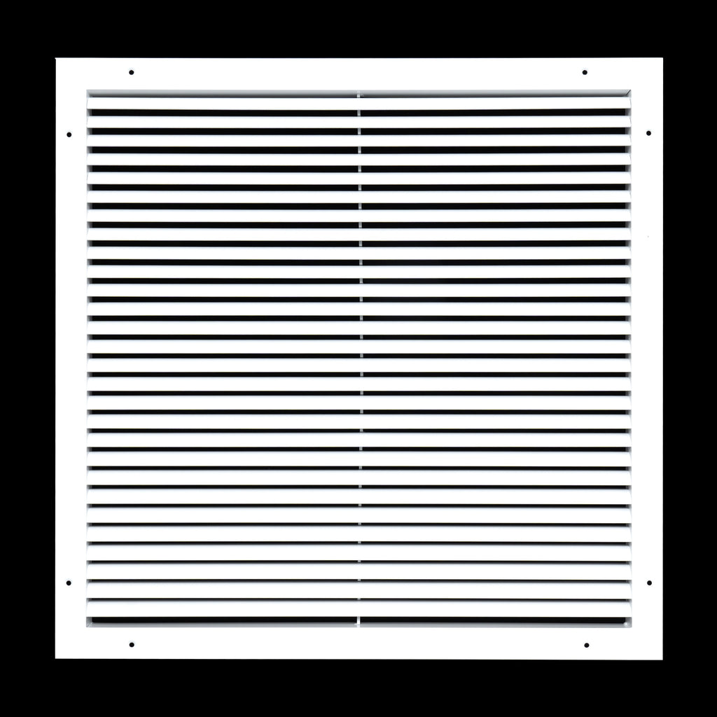 22"x22" Premium Aluminum Return Air Grille – Rust-Free HVAC Vent Cover for Wall & Ceiling | White | Out. Dim.: 23-13/16"W X 23-13/16"H