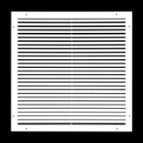 22"x22" Premium Aluminum Return Air Grille – Rust-Free HVAC Vent Cover for Wall & Ceiling | White | Out. Dim.: 23-13/16"W X 23-13/16"H