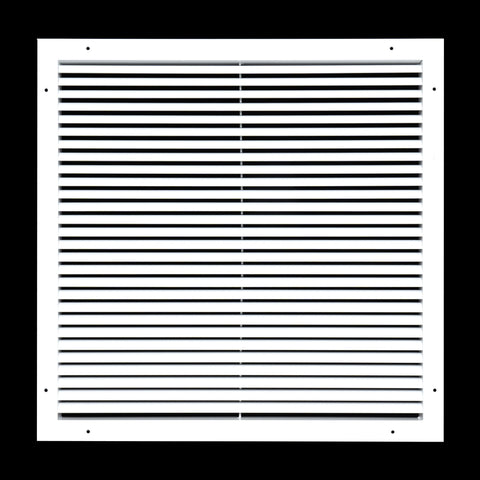 Fits 22x22 Duct Opening | Aluminum Return Air Grille by Handua | Vent Cover Grill for Sidewall and Ceiling | Rust Free | Durable Powder Coating | HVAC Cold Air Intake Grille | White