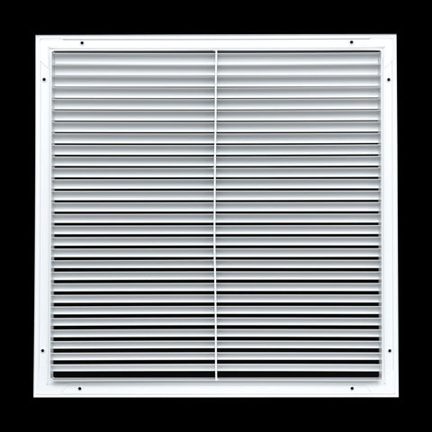 22"x22" Premium Aluminum Return Air Grille – Rust-Free HVAC Vent Cover for Wall & Ceiling | White | Out. Dim.: 23-13/16"W X 23-13/16"H
