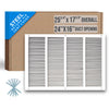 Handua Steel Return Air Grille | Vent Cover Grill for Sidewall and Ceiling, White