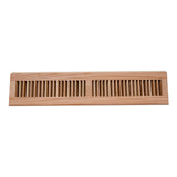 24" Corner Baseboard Register | Oak
