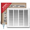 Handua HVAC Steel Return Air Filter Grille [Removable Face Door] for 1-inch Filters Vent Cover Grill for 1-inch Filter, White