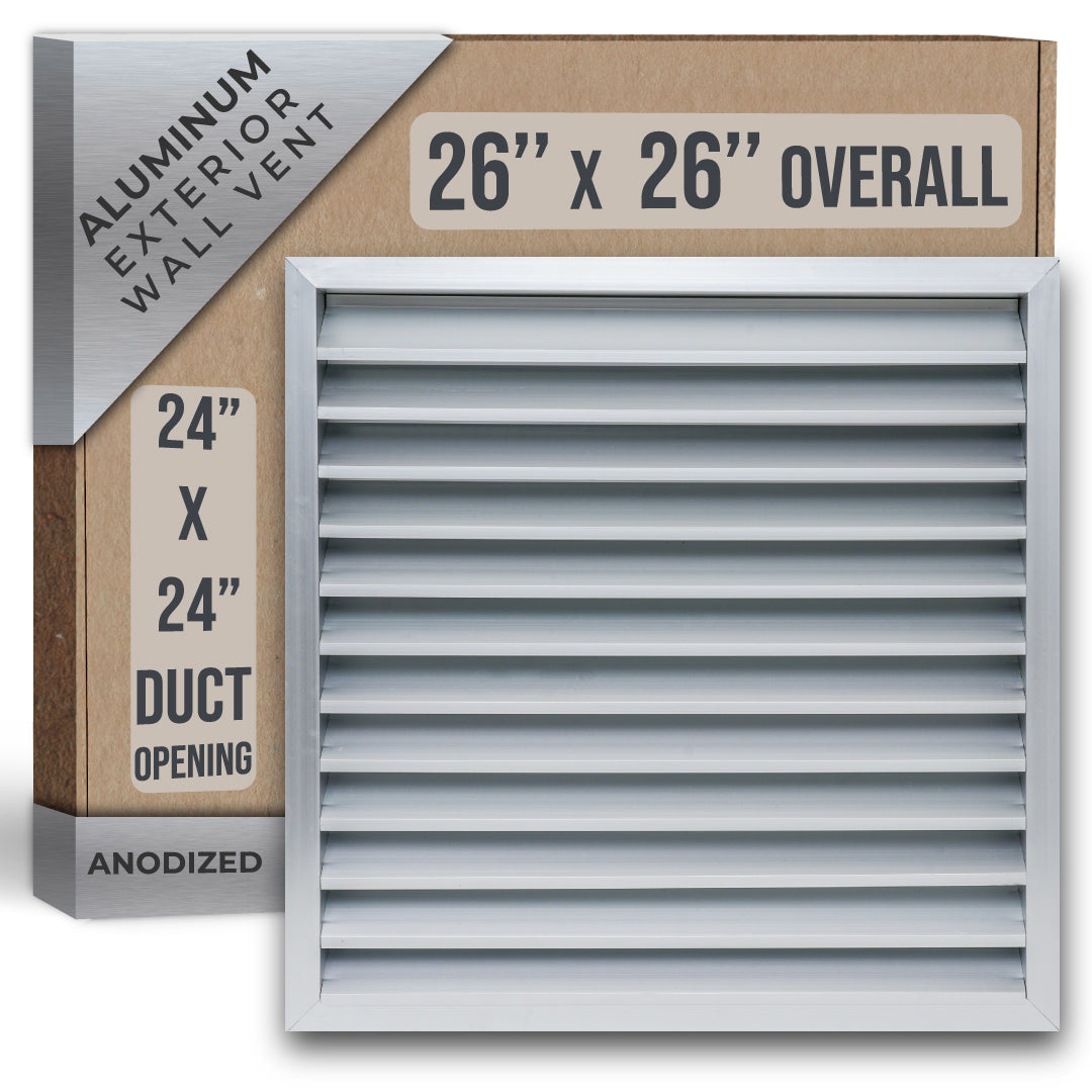 Handua Anodized Aluminum Exterior Wall vent gable shed for crawlspace gable, Outdoor, Doors, Attic | Weatherproof, Rain&Rust Proof, Water Resistant Grille with Screen