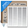 Handua Steel Return Air Grille | Vent Cover Grill for Sidewall and Ceiling, White