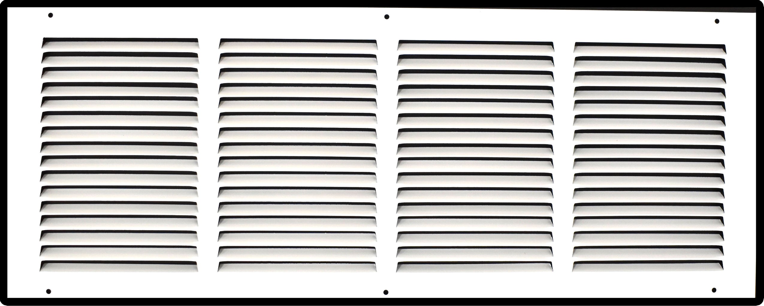 Steel Return Air Grille – HVAC Cold Air Intake Vent Cover, White | Out. Dim.: 25-3/4"W X 11-3/4"H