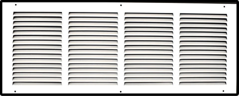 24" X 10" Duct Opening | Steel Return Air Grille for Sidewall and Ceiling | Outer Dimensions: 25.75"W X 11.75"H