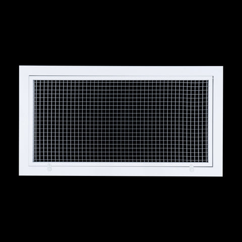 Handua Aluminum Return Air Filter Grille | Low Noise Cube Core Eggcrate | Vent Cover Grill for Sidewall and Ceiling