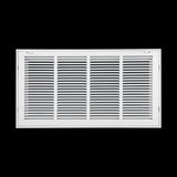 24"x12" Steel Return Air Filter Grille | Removable Door for 1" Filters | White HVAC Vent Cover | Out. Dim.: 26-5/8"W X 14-5/8"H