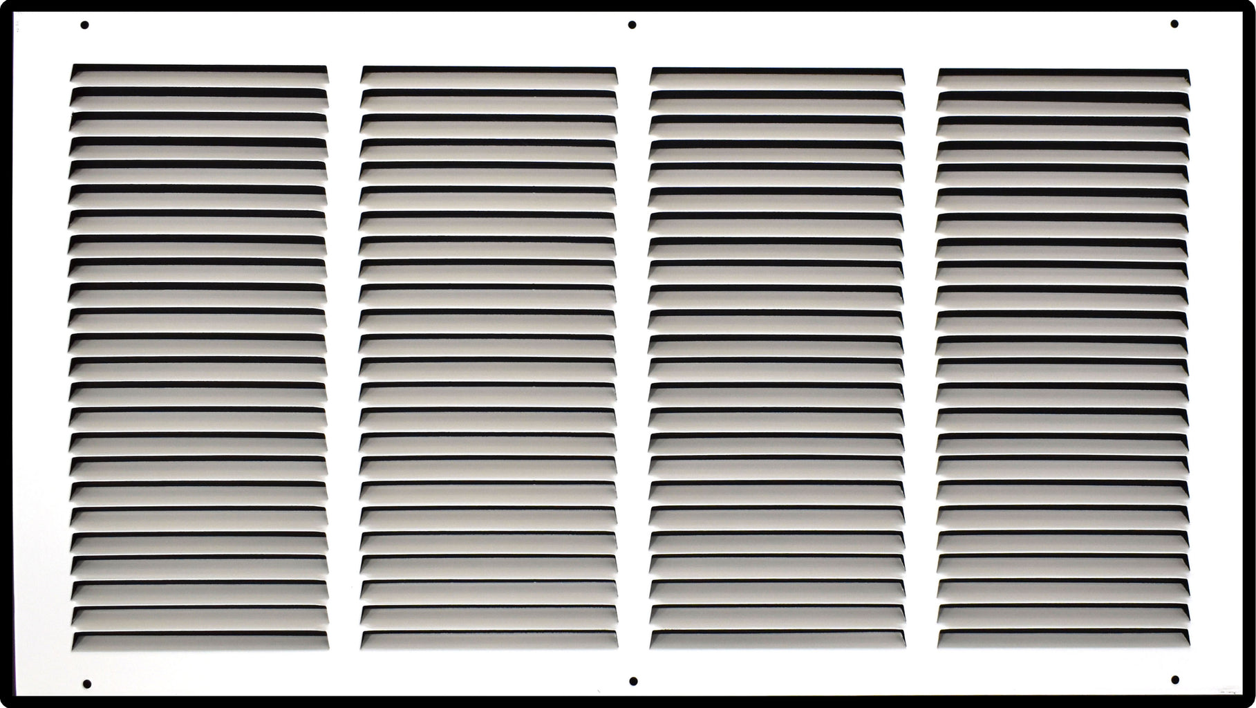 Steel Return Air Grille – HVAC Cold Air Intake Vent Cover, White | Out. Dim.: 25-3/4"W X 13-3/4"H