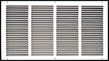 24" X 12" Duct Opening | Steel Return Air Grille for Sidewall and Ceiling | Outer Dimensions: 25.75"W X 13.75"H