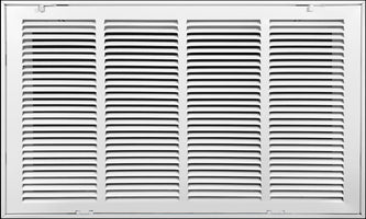 24" X 12" Duct Opening | Steel Return Air Filter Grille [Fixed Hinged] for Sidewall and Ceiling | Outer Dimensions: 26 5/8"W X 14 5/8"H