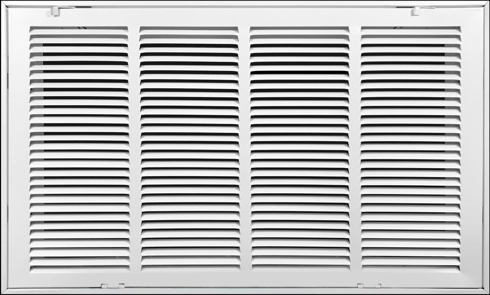 24" X 12" Duct Opening | Steel Return Air Filter Grille [Fixed Hinged] for Sidewall and Ceiling | Outer Dimensions: 26 5/8"W X 14 5/8"H