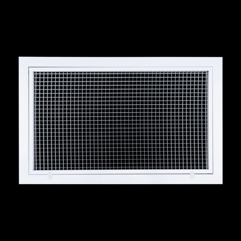 Handua Aluminum Return Air Filter Grille | Low Noise Cube Core Eggcrate | Vent Cover Grill for Sidewall and Ceiling