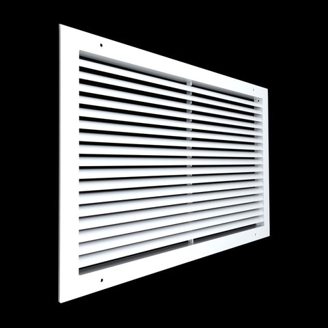 24"x14" Premium Aluminum Return Air Grille – Rust-Free HVAC Vent Cover for Wall & Ceiling | White | Out. Dim.: 25-13/16"W X 15-13/16"H