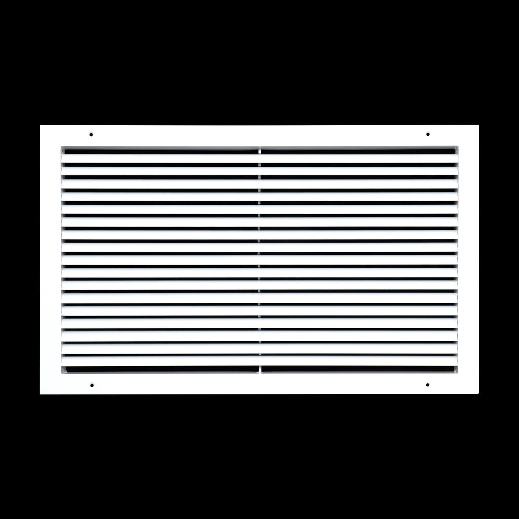 24"x14" Premium Aluminum Return Air Grille – Rust-Free HVAC Vent Cover for Wall & Ceiling | White | Out. Dim.: 25-13/16"W X 15-13/16"H
