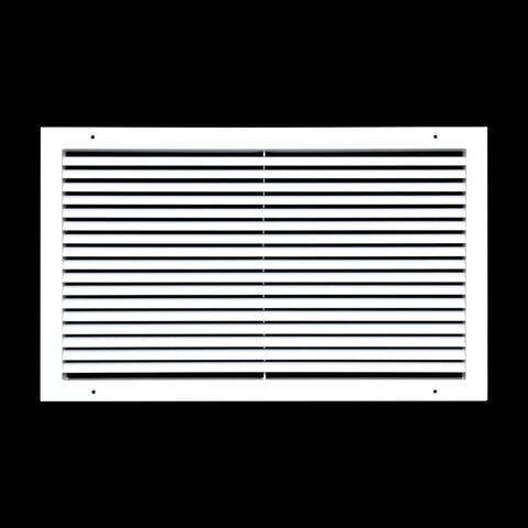 24"x14" Premium Aluminum Return Air Grille – Rust-Free HVAC Vent Cover for Wall & Ceiling | White | Out. Dim.: 25-13/16"W X 15-13/16"H