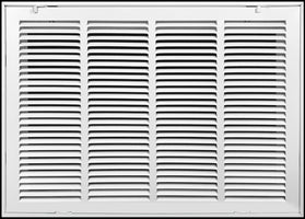 24" X 14" Duct Opening | Steel Return Air Filter Grille [Fixed Hinged] for Sidewall and Ceiling | Outer Dimensions: 26 5/8"W X 16 5/8"H