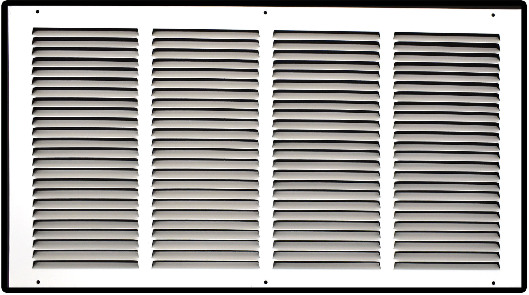 Steel Return Air Grille – HVAC Cold Air Intake Vent Cover, White | Out. Dim.: 25-3/4"W X 15-3/4"H