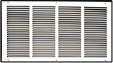 Steel Return Air Grille – HVAC Cold Air Intake Vent Cover, White | Out. Dim.: 25-3/4"W X 15-3/4"H