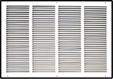 Steel Return Air Grille – HVAC Cold Air Intake Vent Cover, White | Out. Dim.: 25-3/4"W X 17-3/4"H