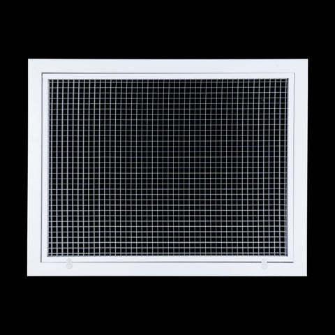Handua Aluminum Return Air Filter Grille | Low Noise Cube Core Eggcrate | Vent Cover Grill for Sidewall and Ceiling