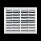 24"x18" Steel Return Air Filter Grille | Removable Door for 1" Filters | White HVAC Vent Cover | Out. Dim.: 26-5/8"W X 20-5/8"H