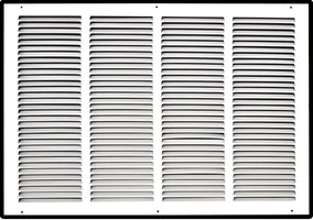 24" X 18" Duct Opening | Steel Return Air Grille for Sidewall and Ceiling | Outer Dimensions: 25.75"W X 19.75"H