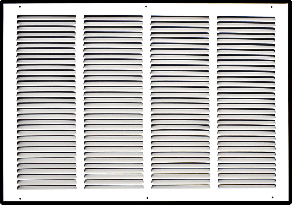 24" X 18" Duct Opening | Steel Return Air Grille for Sidewall and Ceiling | Outer Dimensions: 25.75"W X 19.75"H