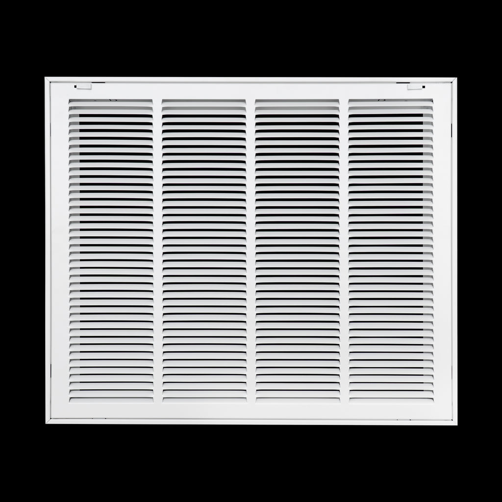 24"x20" Steel Return Air Filter Grille | Removable Door for 1" Filters | White HVAC Vent Cover | Out. Dim.: 26-5/8"W X 22-5/8"H