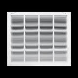 24"x20" Steel Return Air Filter Grille | Removable Door for 1" Filters | White HVAC Vent Cover | Out. Dim.: 26-5/8"W X 22-5/8"H