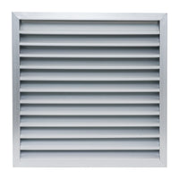 24"W x 24"H [Wall Opening] Anodized Aluminum Exterior Wall vent Gable shed for Crawlspace, Outdoor, Doors, Attic | Weatherproof, Rain&Rust Proof, Overall: 26"W X 26"H
