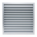 24"x24" Anodized Aluminum Exterior Wall Vent | Outer Dimension: 26"W X 26"H