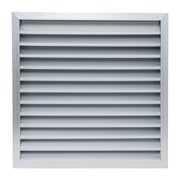 24 x 24-inch unpainted aluminum exterior gable vent, front view
