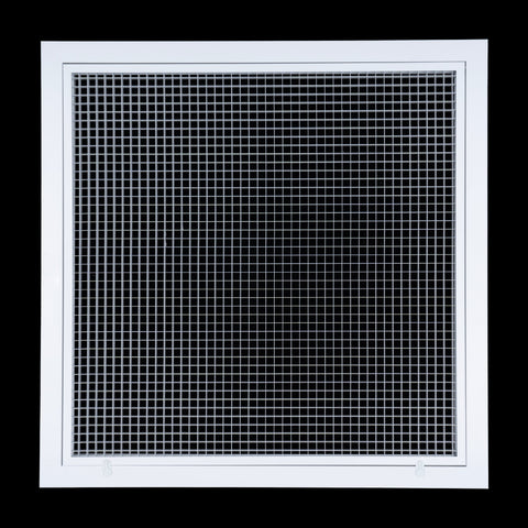 Handua Aluminum Return Air Filter Grille | Low Noise Cube Core Eggcrate | Vent Cover Grill for Sidewall and Ceiling