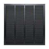 24"x24" Steel Return Air Grille – HVAC Cold Air Intake Vent Cover, Black | Out. Dim.: 25-3/4"W X 25-3/4"H