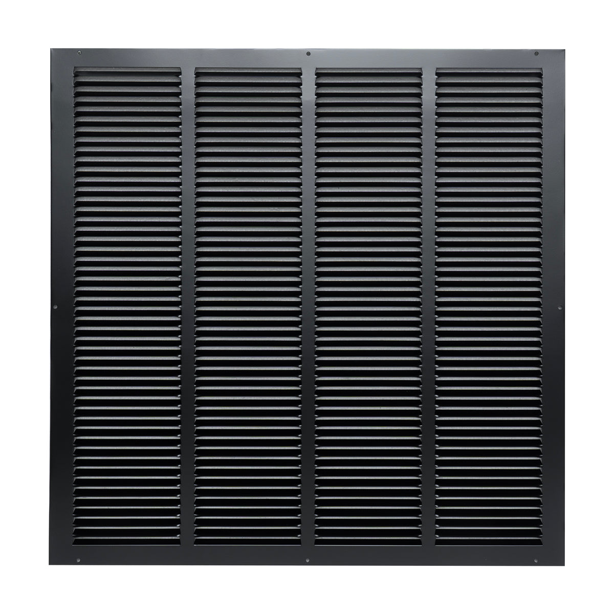 24"x24" Steel Return Air Grille – HVAC Cold Air Intake Vent Cover, Black | Out. Dim.: 25-3/4"W X 25-3/4"H