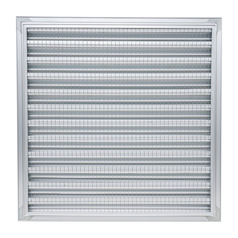 24"x24" Anodized Aluminum Exterior Wall Vent | Outer Dimension: 26"W X 26"H